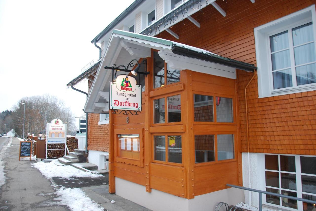 Landgasthof Zum Dorfkrug Hotel Häusern Buitenkant foto